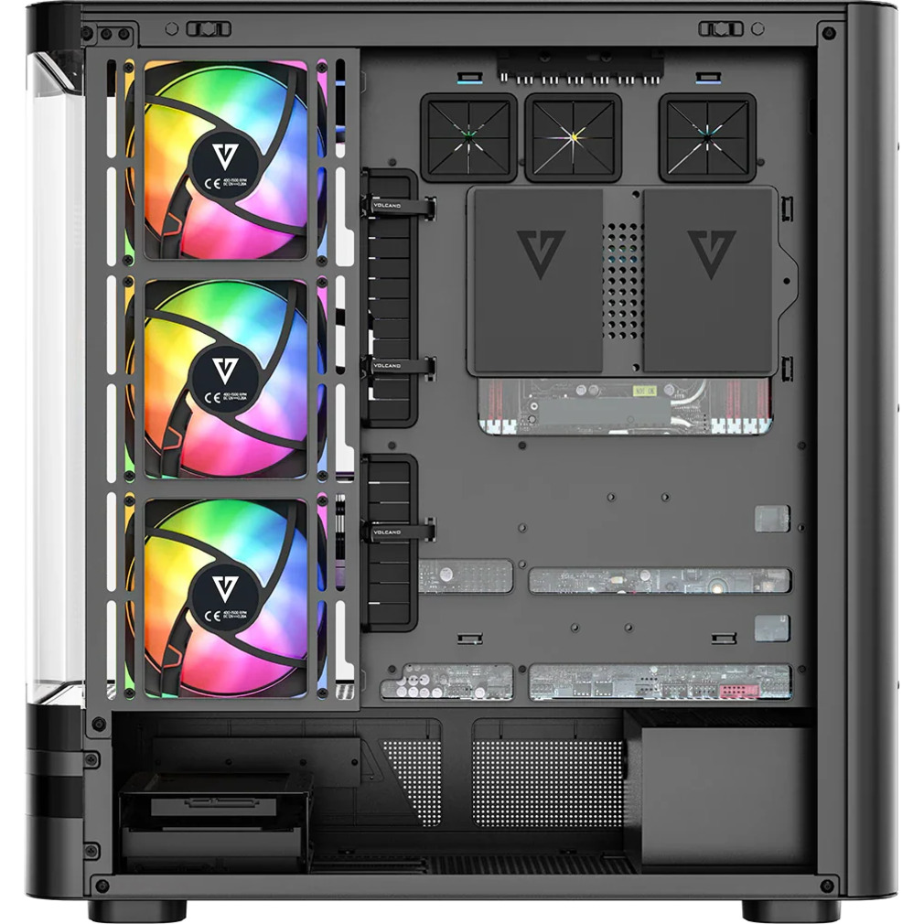 Корпус MODECOM Volcano AQ200 ARGB Midi Black (MC-A-AQ200-4FA-B)
