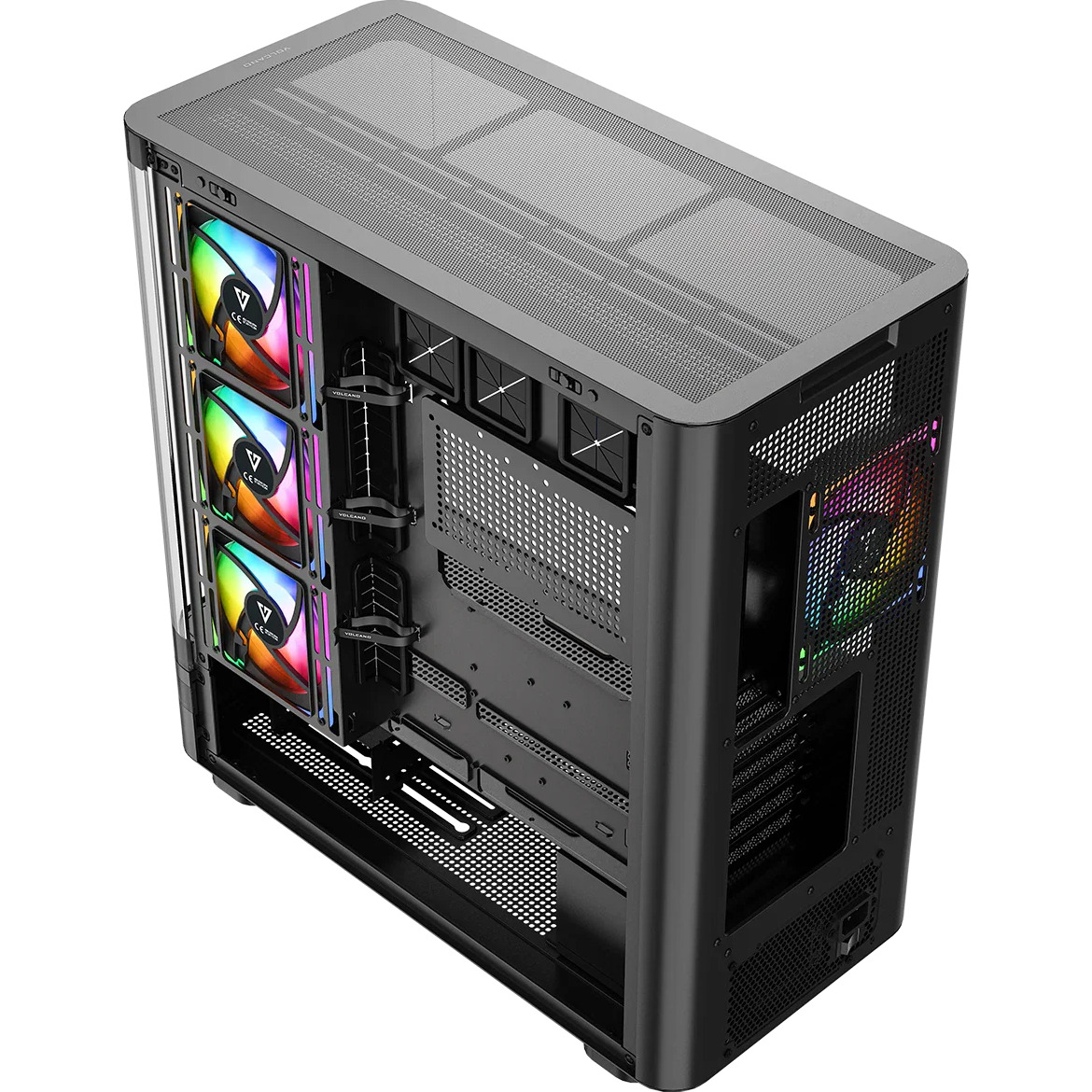 Корпус MODECOM Volcano AQ200 ARGB Midi Black (MC-A-AQ200-4FA-B)