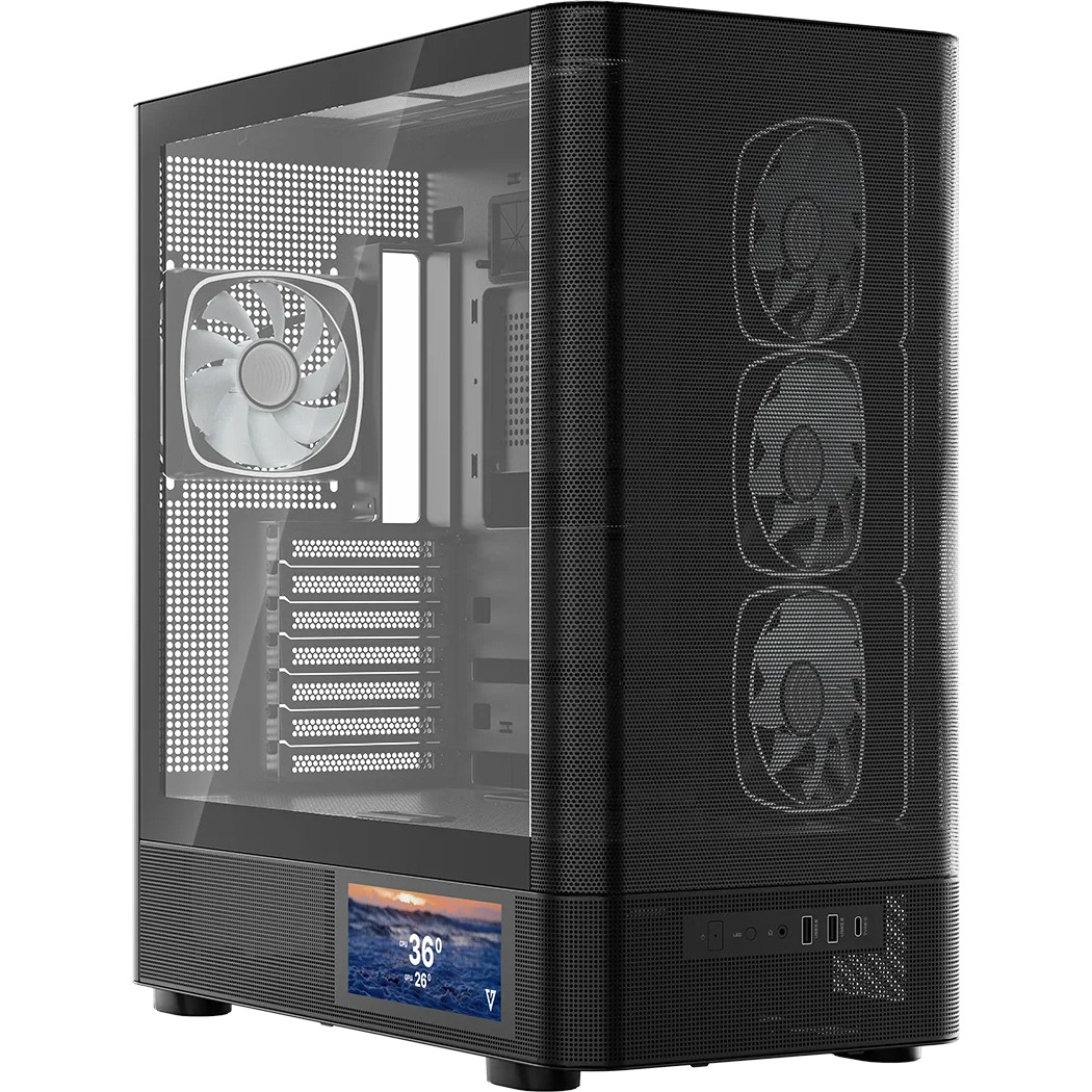 Корпус MODECOM Volcano AQ400 ARGB Midi Black (MC-A-AQ400-4FA-B)