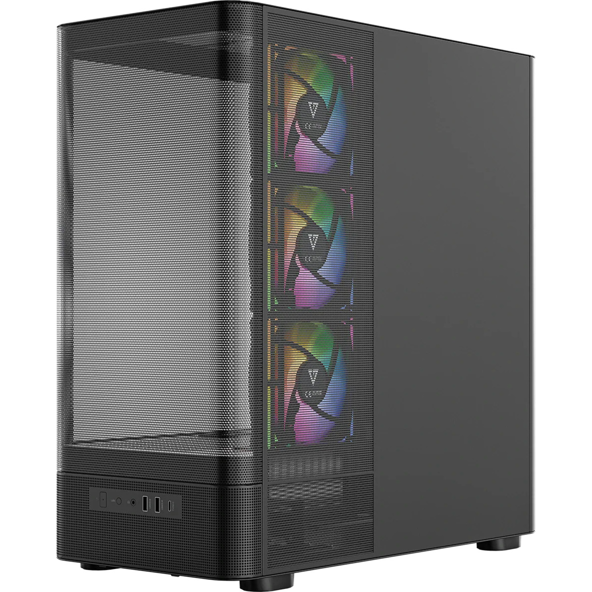 Корпус MODECOM Volcano AQ400 ARGB Midi Black (MC-A-AQ400-4FA-B)