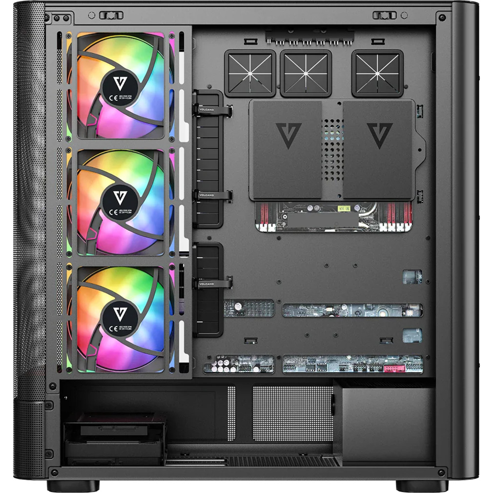Корпус MODECOM Volcano AQ400 ARGB Midi Black (MC-A-AQ400-4FA-B)