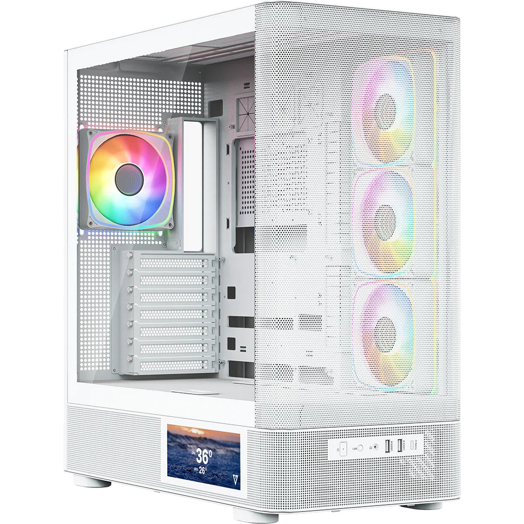Корпус MODECOM Volcano AQ400 ARGB Midi White (MC-A-AQ400-4FA-W)