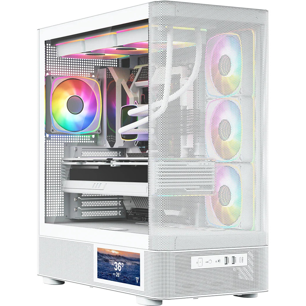 Корпус MODECOM Volcano AQ400 ARGB Midi White (MC-A-AQ400-4FA-W)