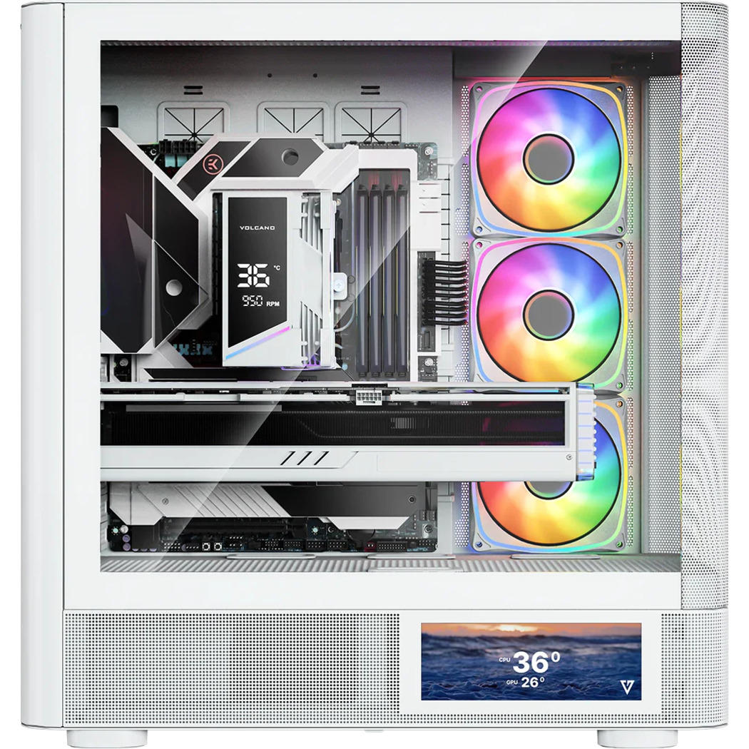 Корпус MODECOM Volcano AQ400 ARGB Midi White (MC-A-AQ400-4FA-W)