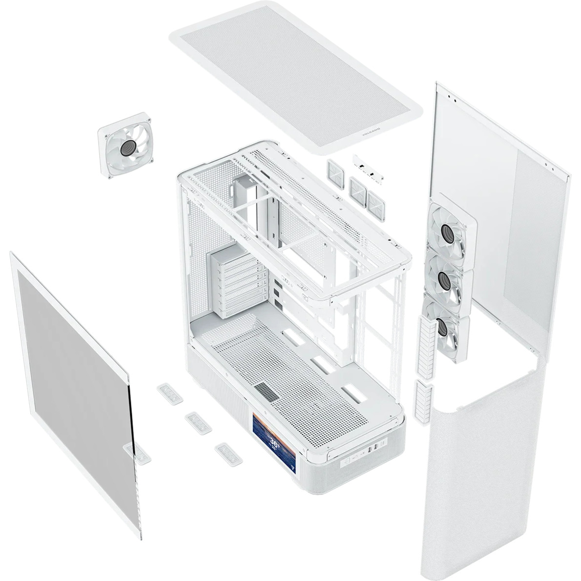 Корпус MODECOM Volcano AQ400 ARGB Midi White (MC-A-AQ400-4FA-W)