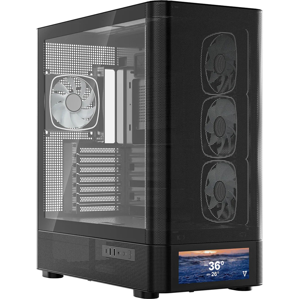 Корпус MODECOM Volcano AQ500 ARGB Midi Black (MC-A-AQ500-4FA-B)