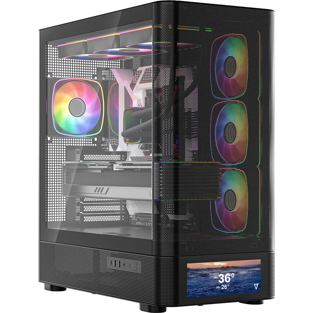 Корпус MODECOM Volcano AQ500 ARGB Midi Black (MC-A-AQ500-4FA-B)