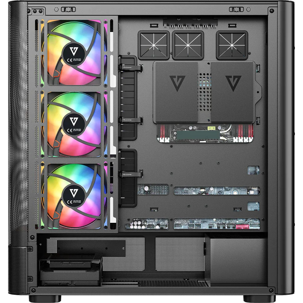 Корпус MODECOM Volcano AQ500 ARGB Midi Black (MC-A-AQ500-4FA-B)