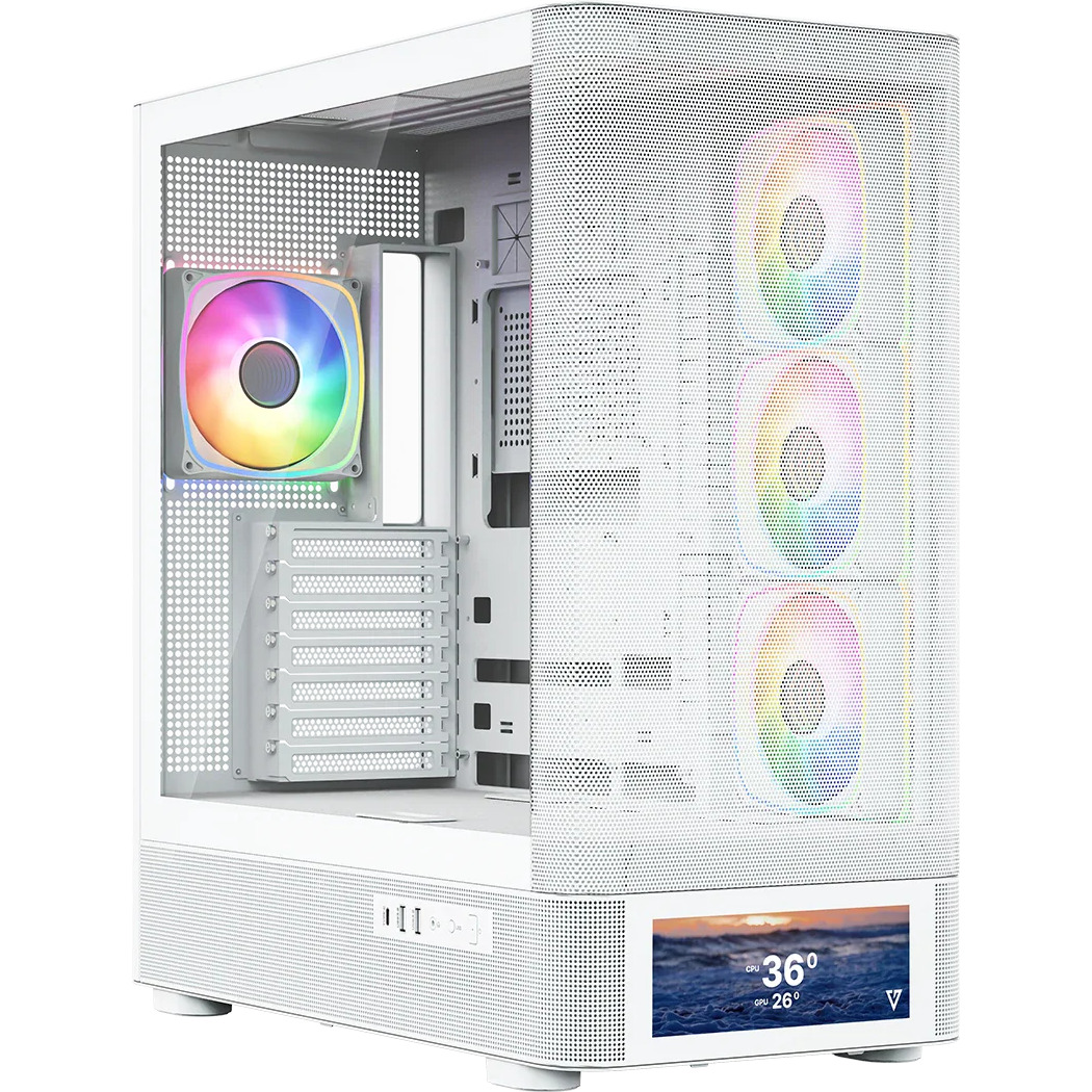 Корпус MODECOM Volcano AQ500 ARGB Midi White (MC-A-AQ500-4FA-W)