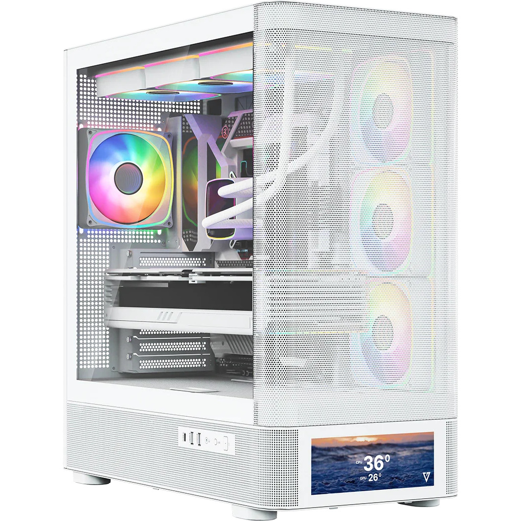 Корпус MODECOM Volcano AQ500 ARGB Midi White (MC-A-AQ500-4FA-W)