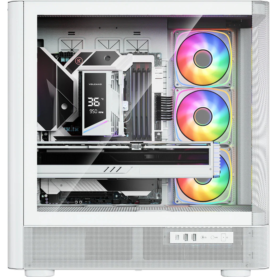 Корпус MODECOM Volcano AQ500 ARGB Midi White (MC-A-AQ500-4FA-W)