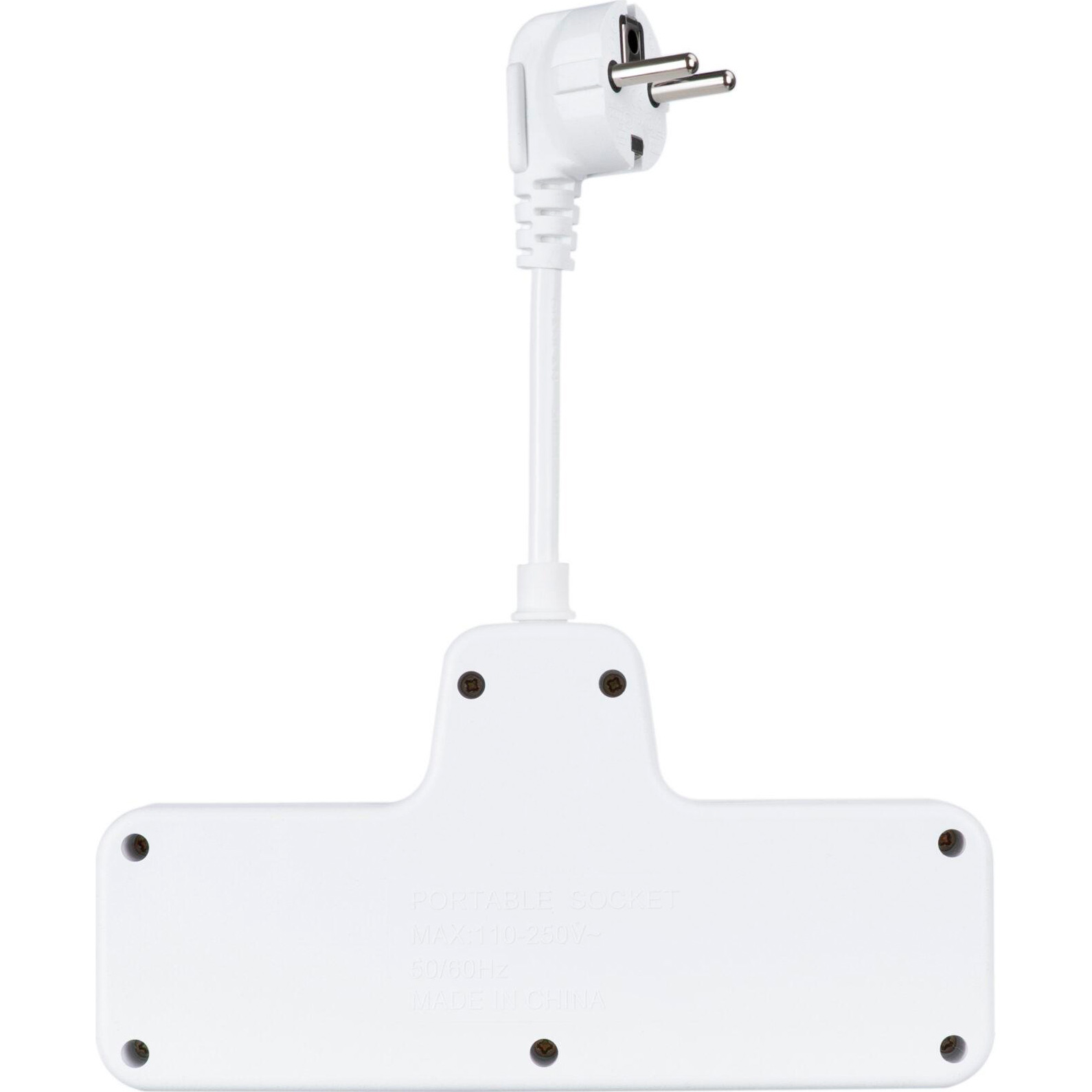 Мережевий фільтр-розетка XOKO SPW-3-2-1 White, 3 розетки, 1xUSB-C, 2xUSB