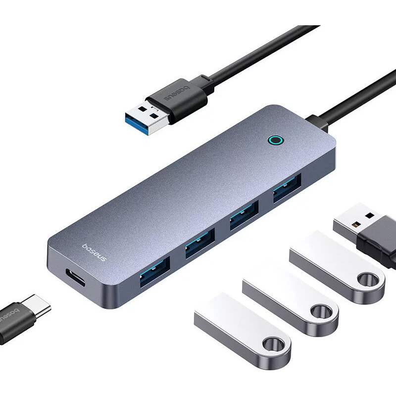 USB-хаб BASEUS UltraJoy Series 4-Port Hub Lite (B0005280B811-01)