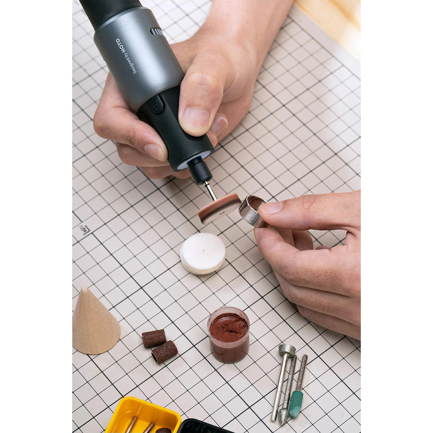 Набір інструментів HOTO Rotary Tool Accessories Kit 60пр (QWFGJ001)
