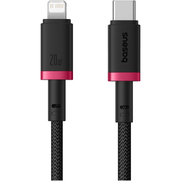 Кабель BASEUS Dura Series Fast Charging Cable Type-C to Lightning 20W 2м Black/Red (P10377800U01-03)