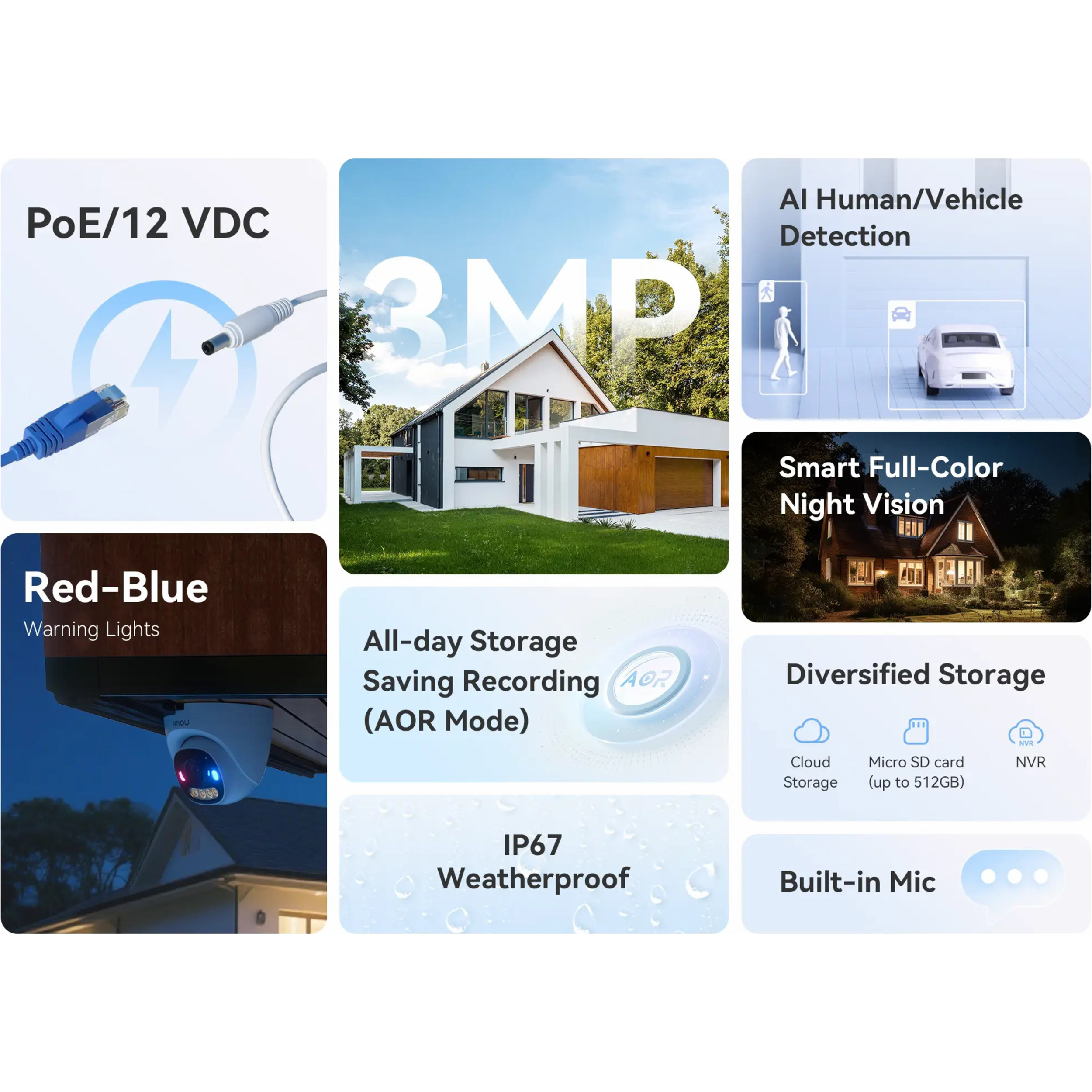 IP-камера IMOU PS8D 3MP 2.8mm (IPC-PS8DP-3V0)