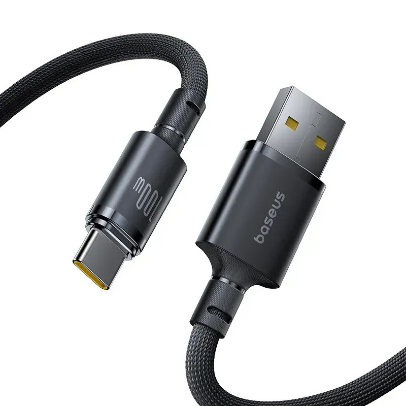 Кабель BASEUS New Braided Fast Charging Cable USB-A to Type-C 100W 1м Cosmic Black (E0426W01)