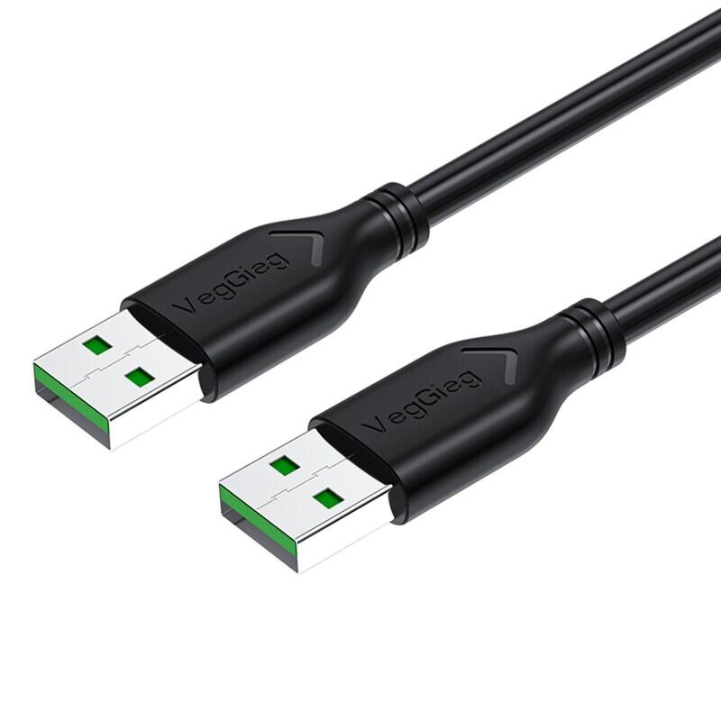 Кабель VEGGIEG V-U109 USB 2.0 AM/AM 1.5м Black