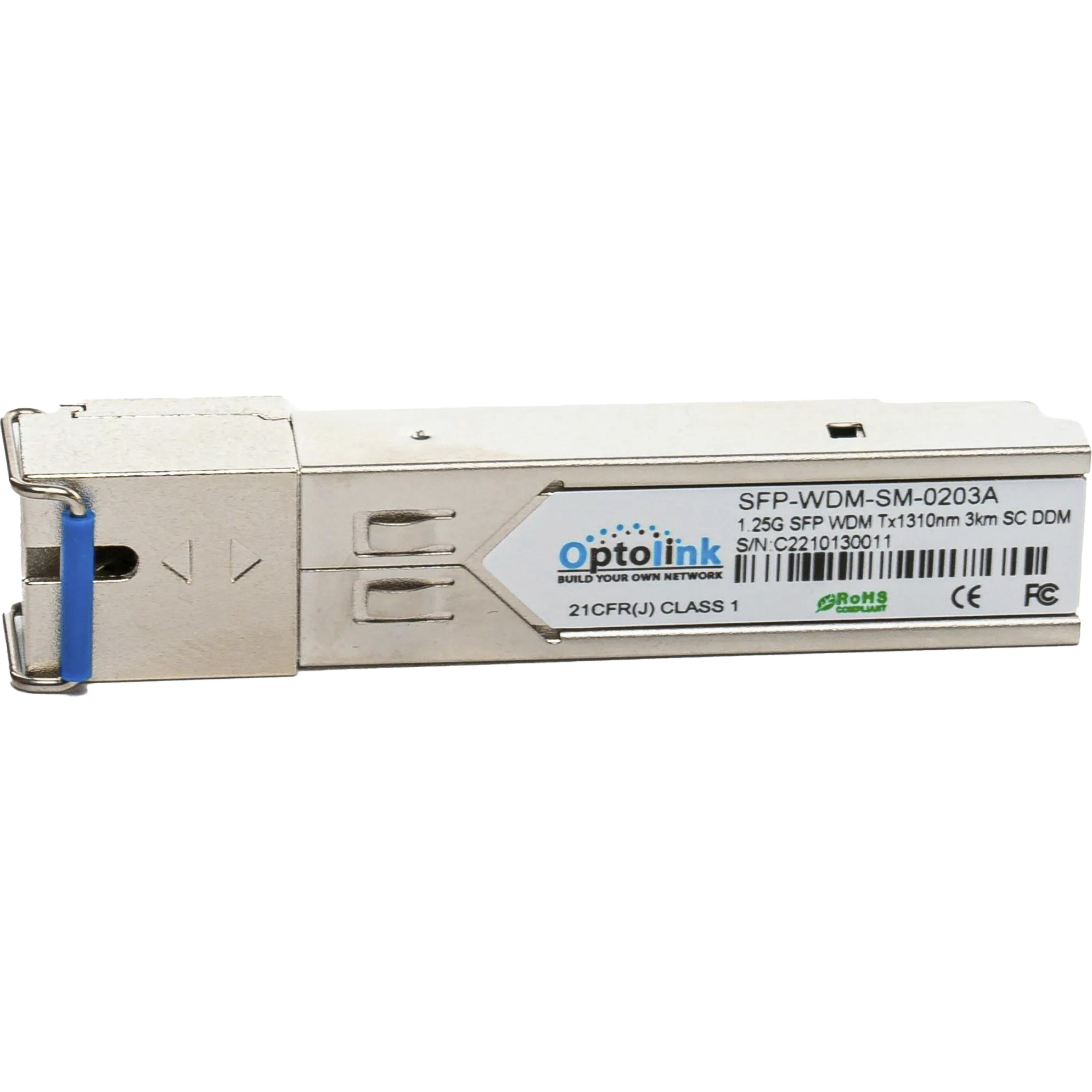 Модуль OPTOLINK SFP-WDM-SM-0203A SFP 1.25GbE Tx1310/Rx1550 3km SM SC