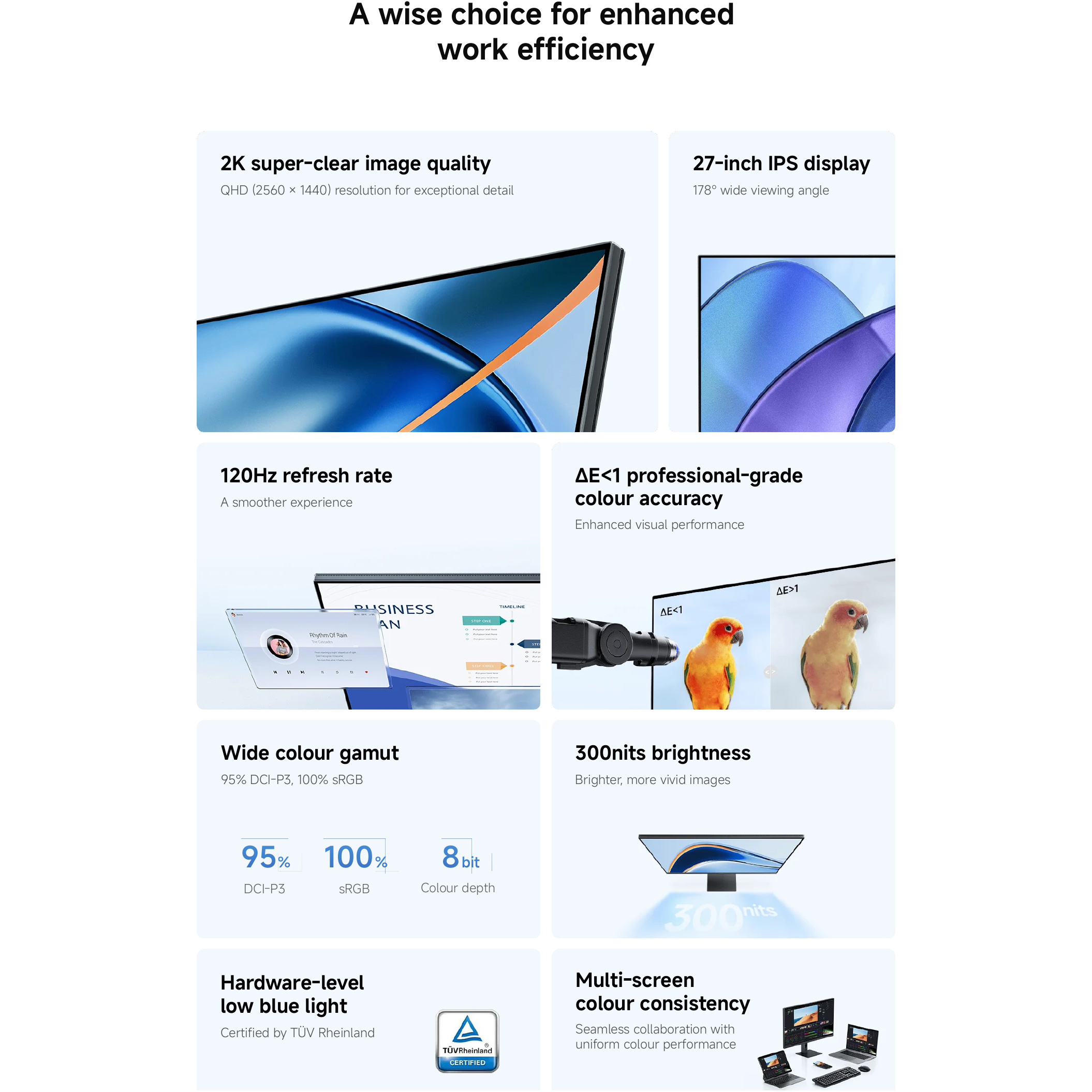 Монітор 27" XIAOMI Mi 2K Monitor A27Qi 2026 (ELA6568EU)