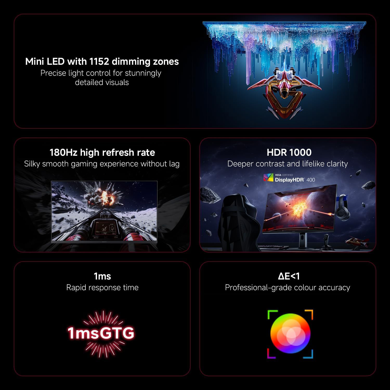 Монітор 27" XIAOMI Mi Mini LED Gaming Monitor G Pro 27Qi 2026 (ELA6394EU)