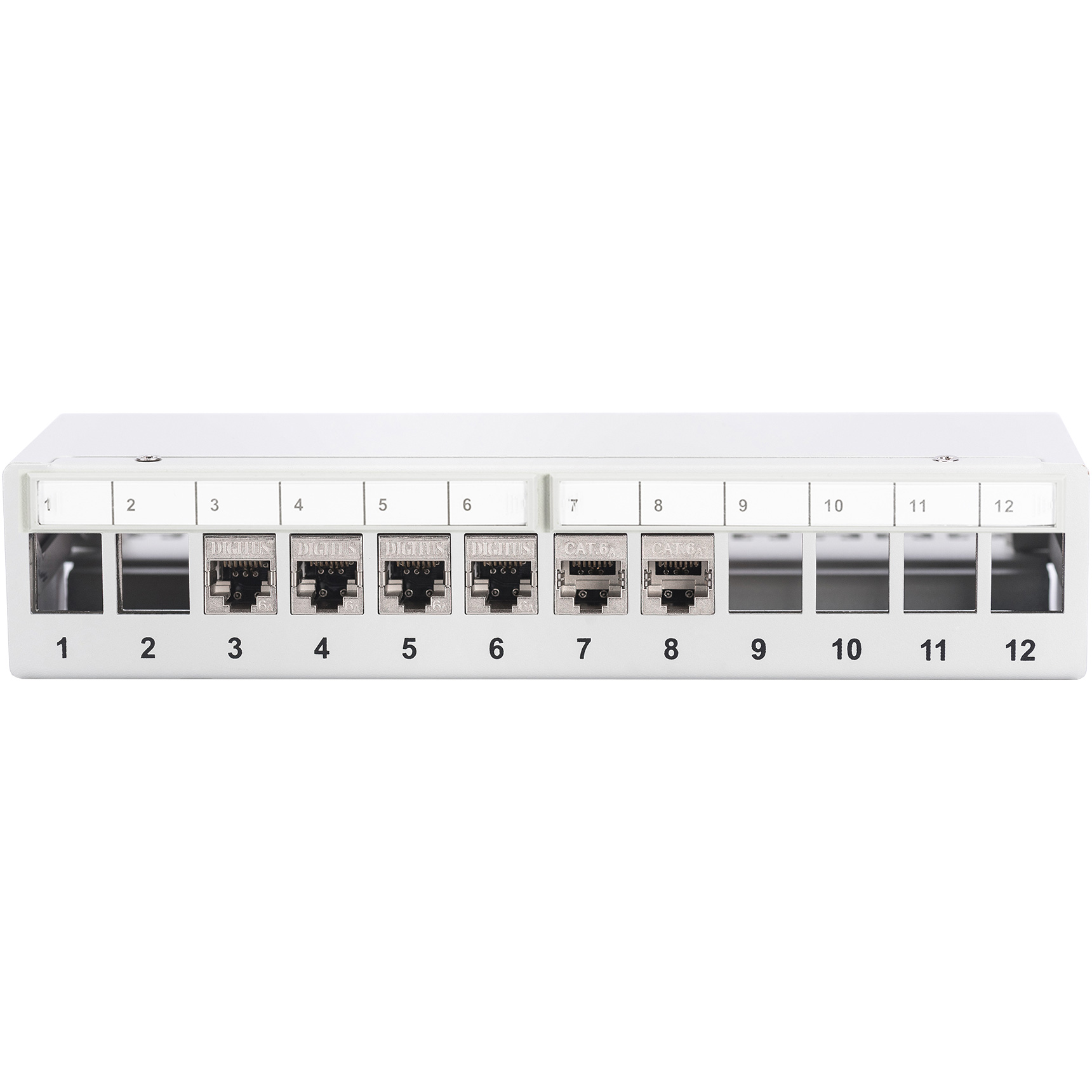 Патч-панель DIGITUS Desktop Modular Patch Panel 1U 10" 12-port FTP Cat.5e в сборе (DN-93706)