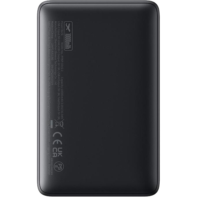 Повербанк BASEUS EnerFill FP11 Fast Charging Power Bank 15W 10000mAh Cosmic Black (P1008210C123-00)