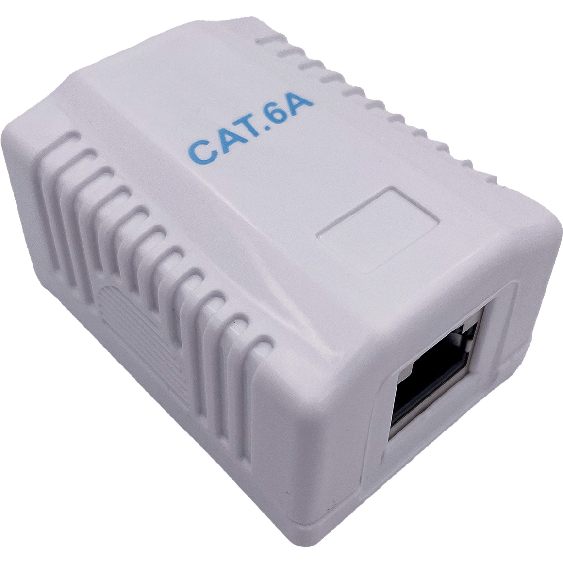 Розетка накладна CABLEXPERT RJ-45 Cat.6a FTP White (NCAC-1F6A-01)