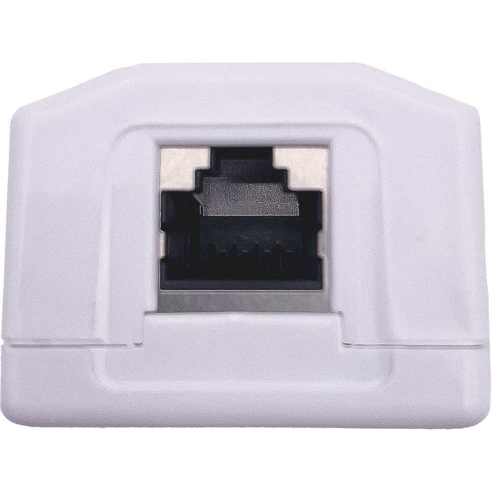 Розетка накладна CABLEXPERT RJ-45 Cat.6a FTP White (NCAC-1F6A-01)