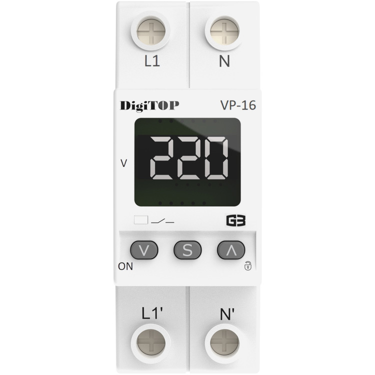 Реле напряжения DIGITOP VP-16A M2W