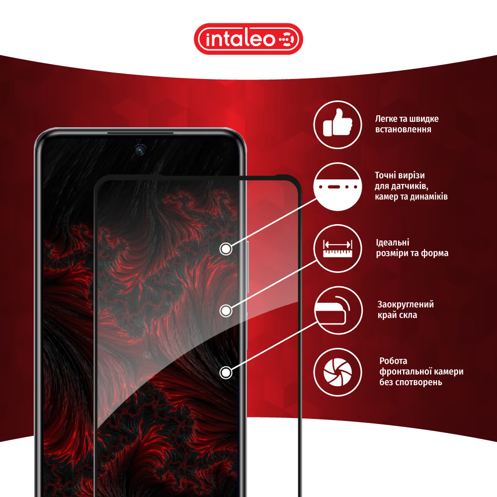 Защитное стекло INTALEO Full Glue для Infinix Hot 40