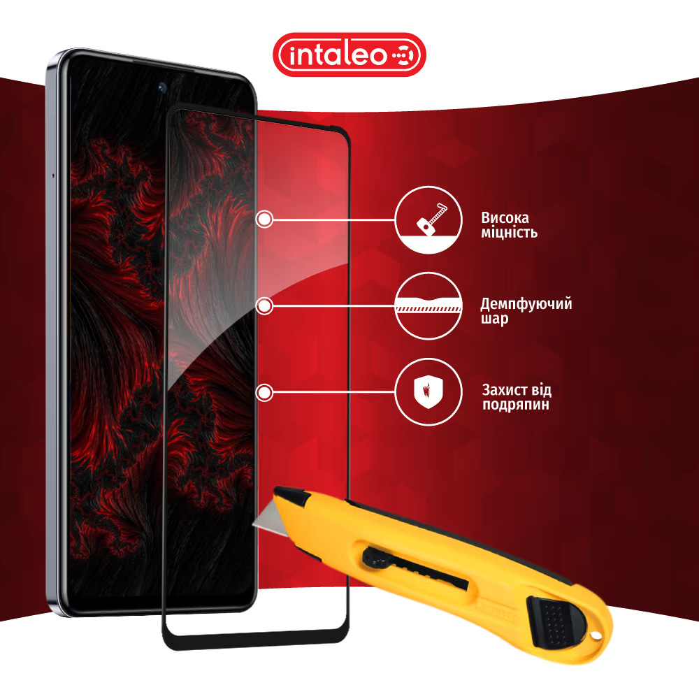 Защитное стекло INTALEO Full Glue для Infinix Hot 40