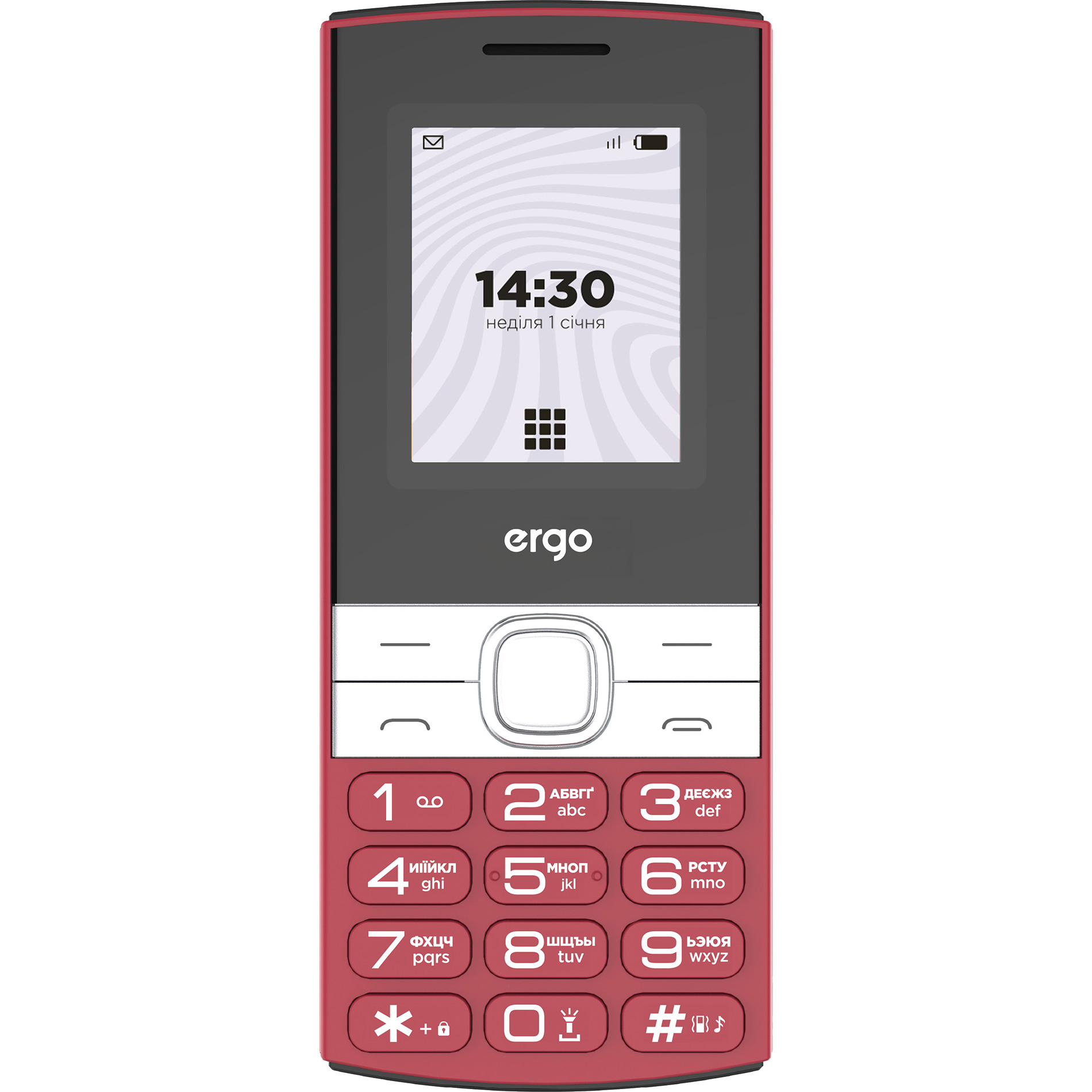 Мобильный телефон ERGO B185 Red
