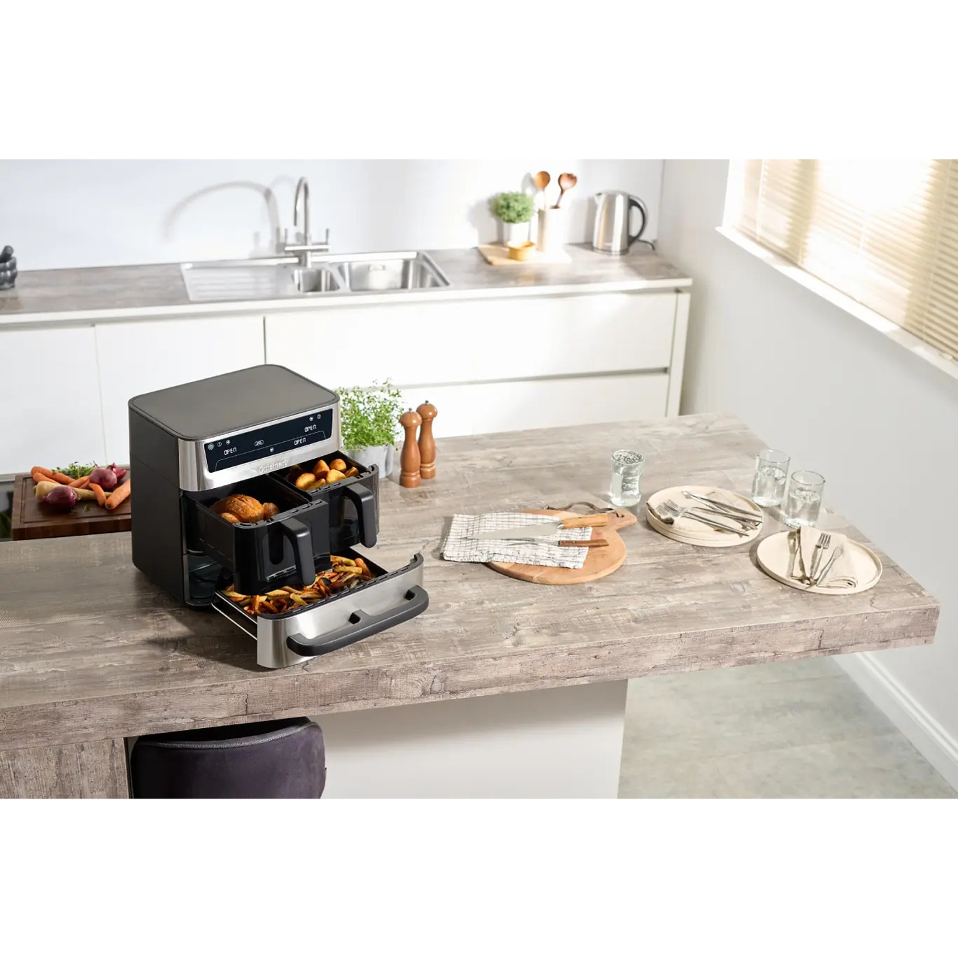 Мультипечь CUISINART Tri Zone AFT13XSSE