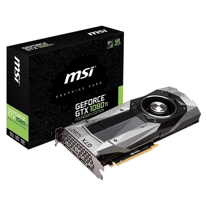 Відеокарта MSI GeForce GTX 1080 Ti 11GB GDDR5X 352-bit Founders Edition (GTX 1080 TI FOUNDERS)