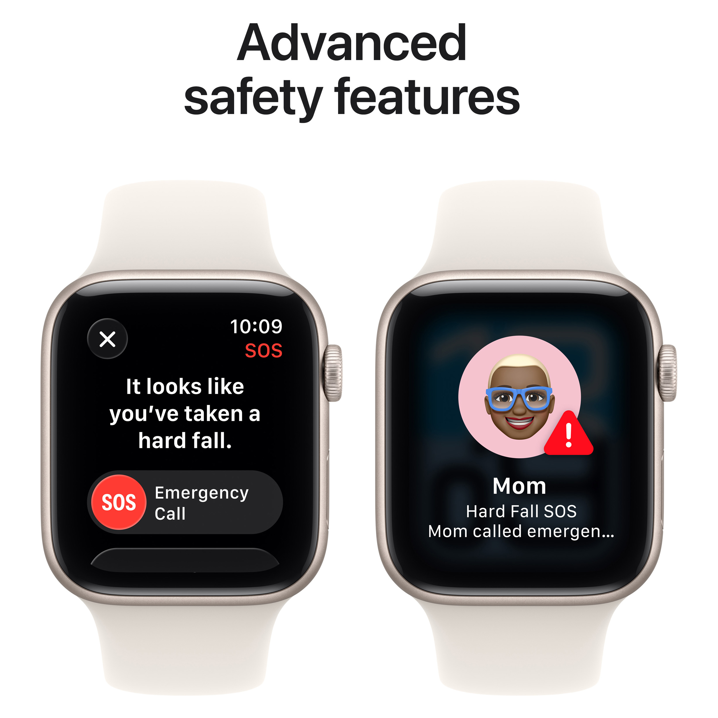 Смарт-годинник APPLE Watch SE 3 GPS + Cellular 44mm Starlight Aluminum Case with Starlight Sport Band S/M (MEPE4RK/A)