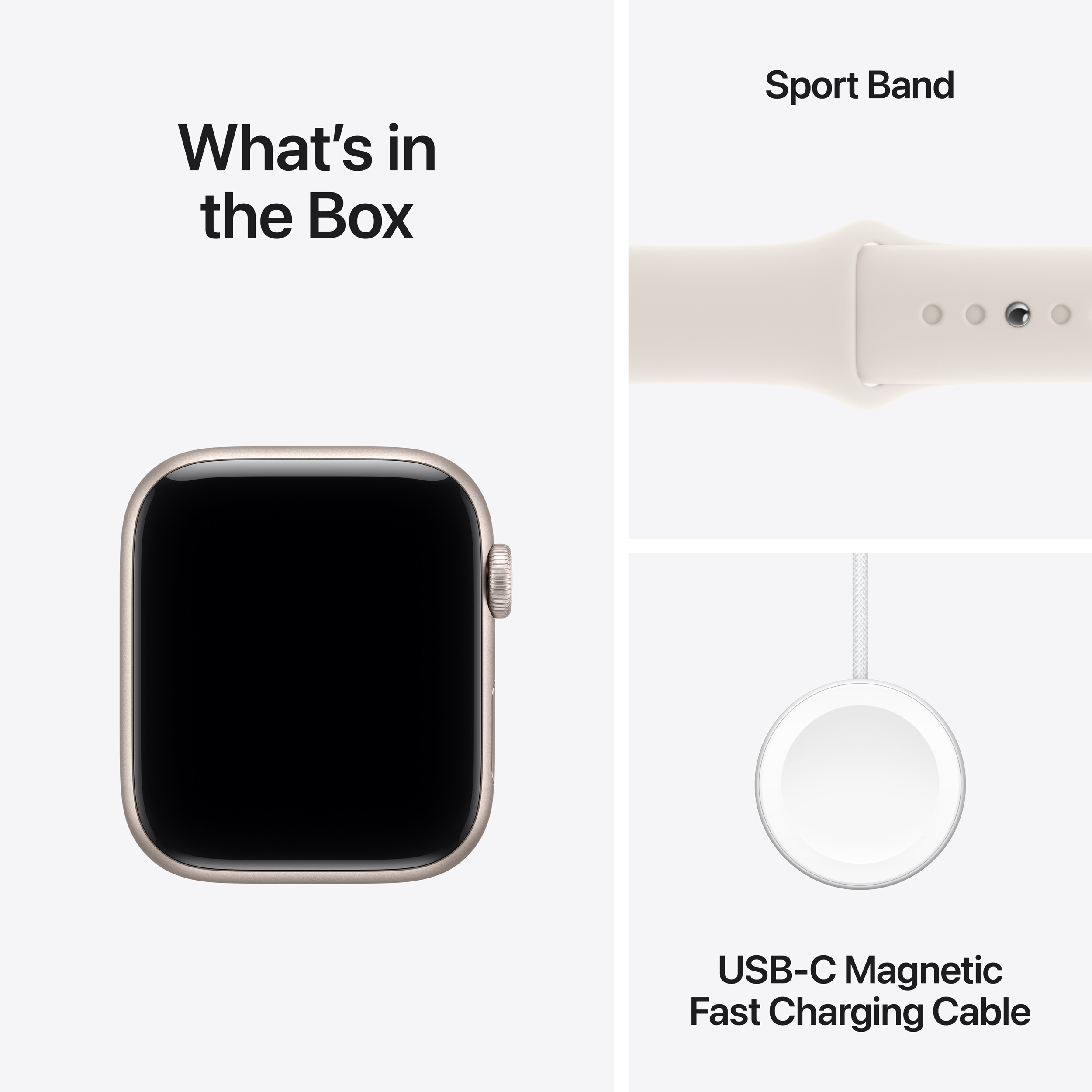 Смарт-годинник APPLE Watch SE 3 GPS + Cellular 44mm Starlight Aluminum Case with Starlight Sport Band S/M (MEPE4RK/A)