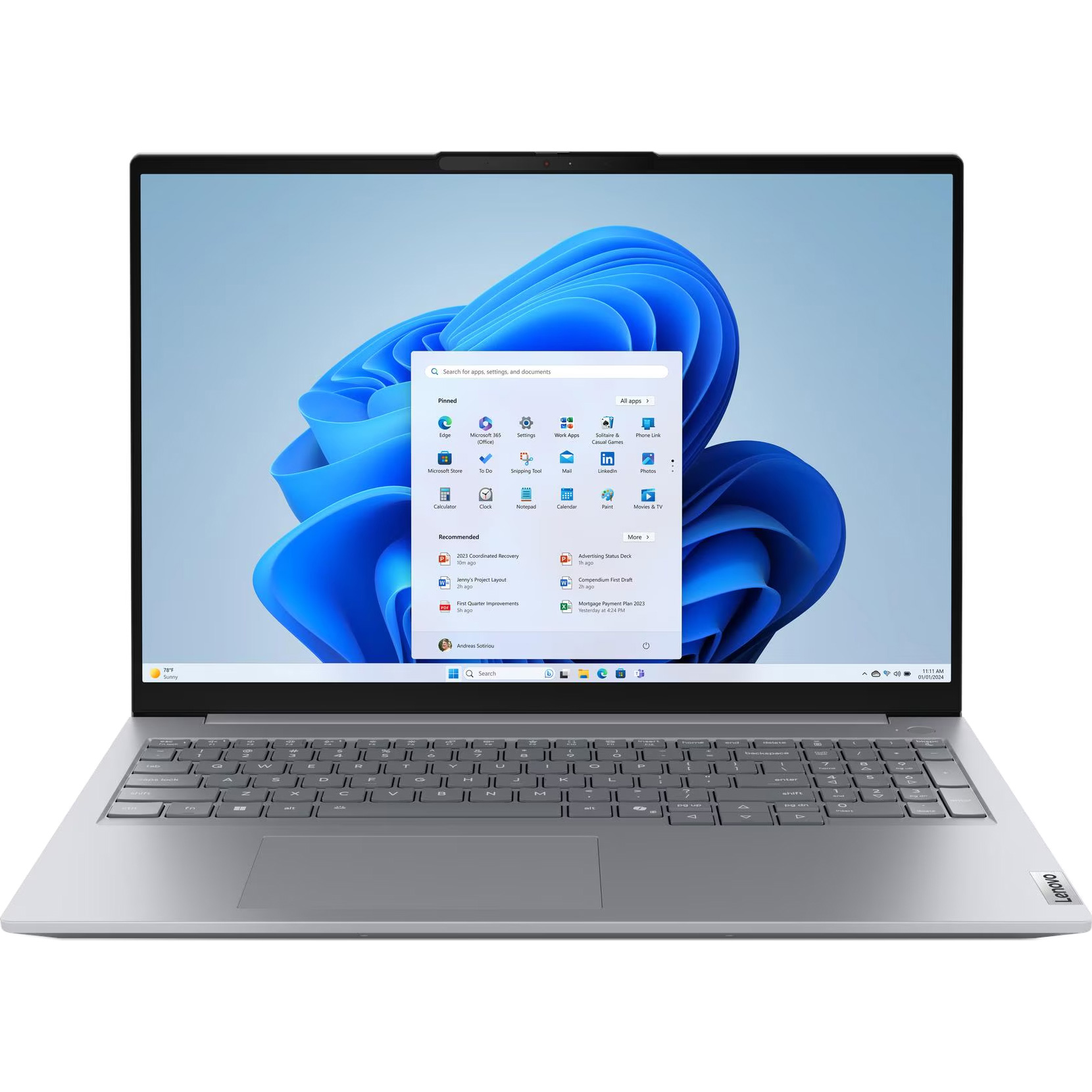 Ноутбук LENOVO ThinkBook 16 G9 IRL Arctic Gray (21US005VRA)