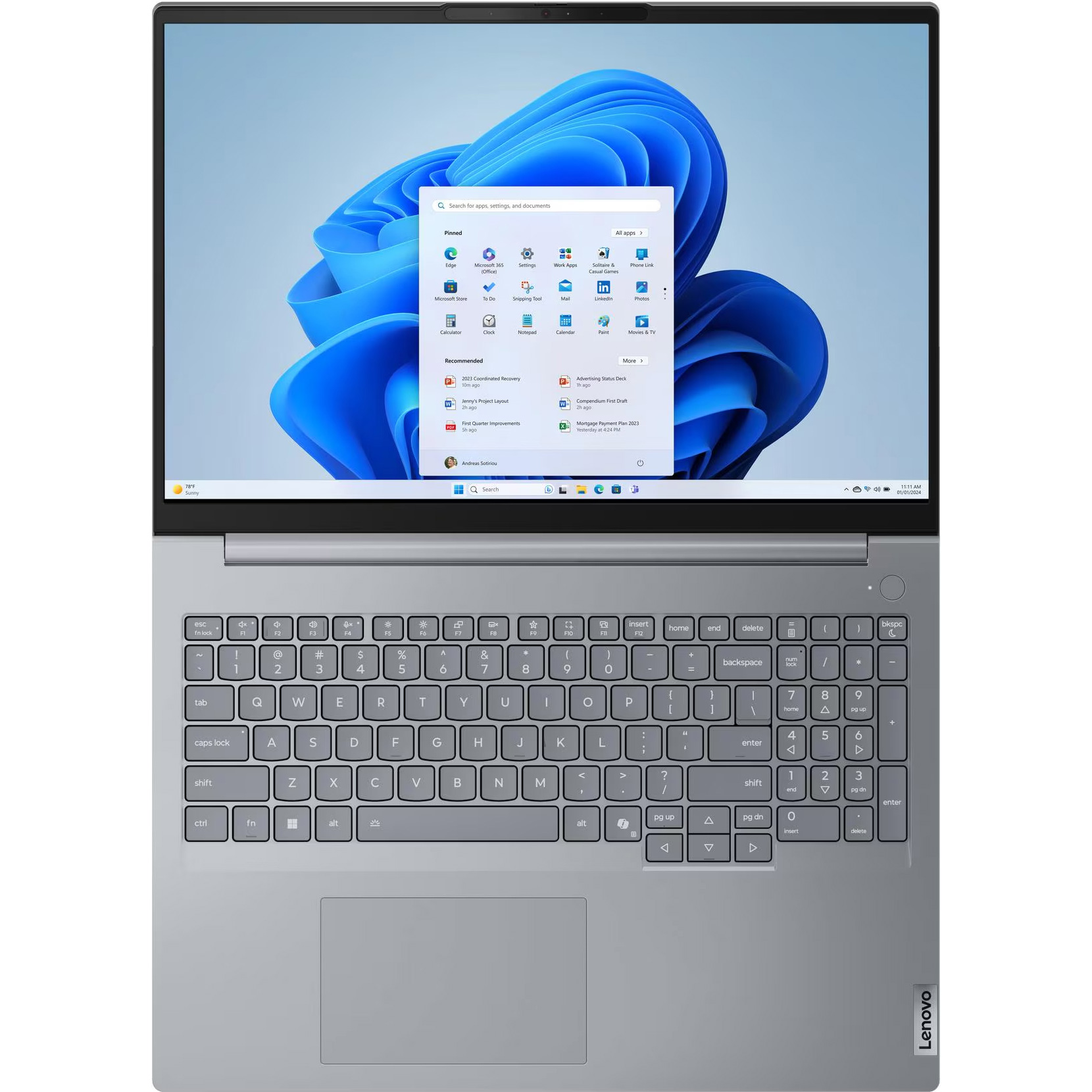 Ноутбук LENOVO ThinkBook 16 G9 IRL Arctic Gray (21US005FRA)