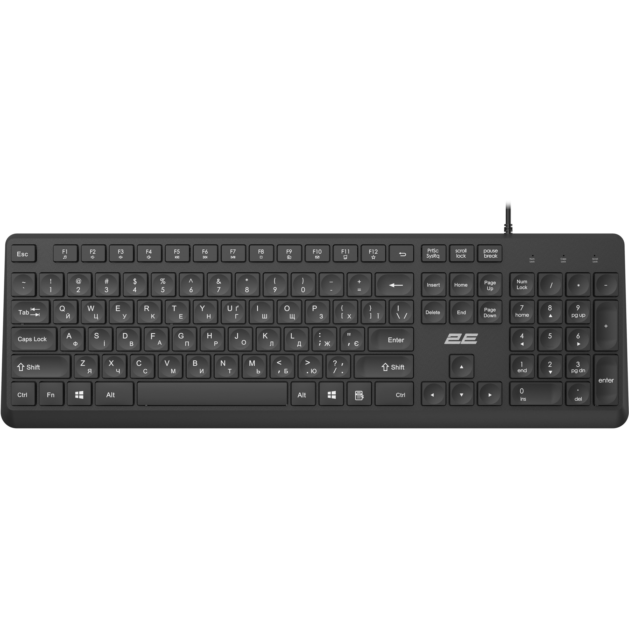 Клавиатура 2E KS405 Black (2E-KS405UBK_UA)