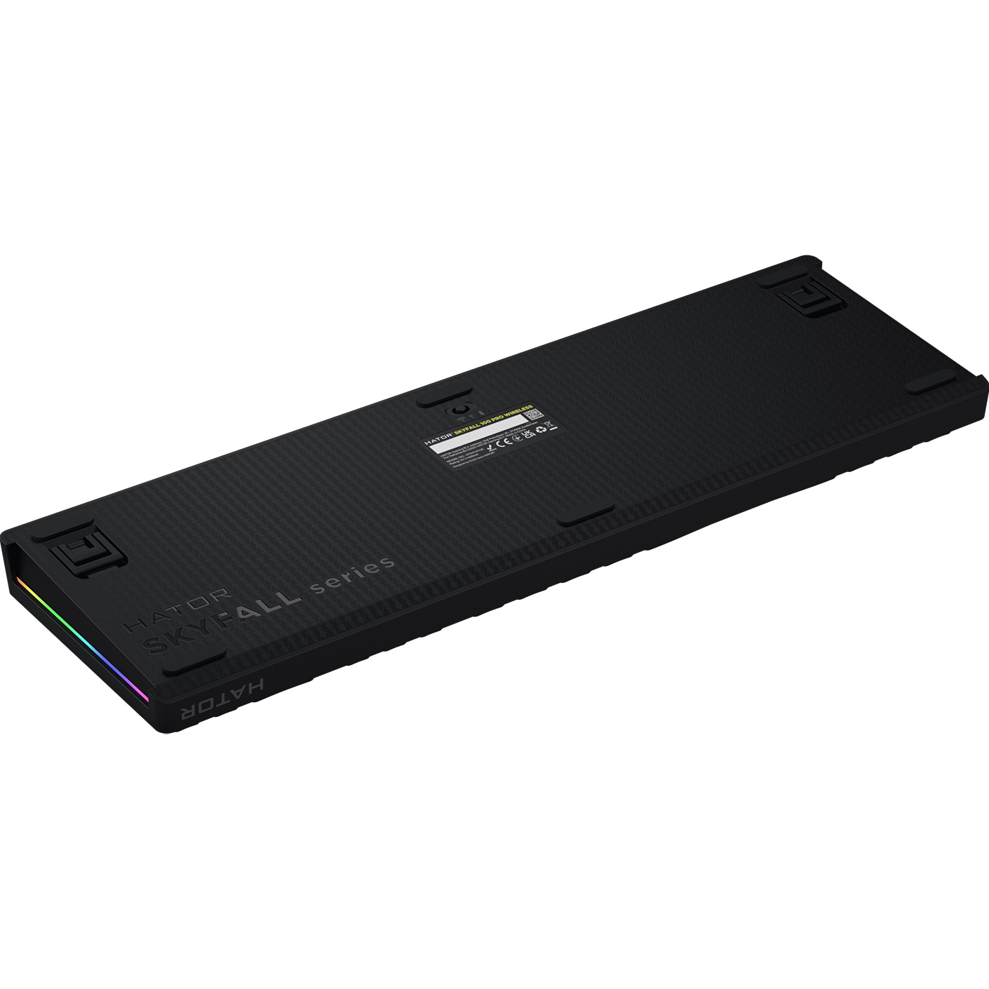 Клавіатура бездротова HATOR Skyfall 100 Pro Wireless Aurum Vanila Silent Switch UA Black (HTK4101UA)