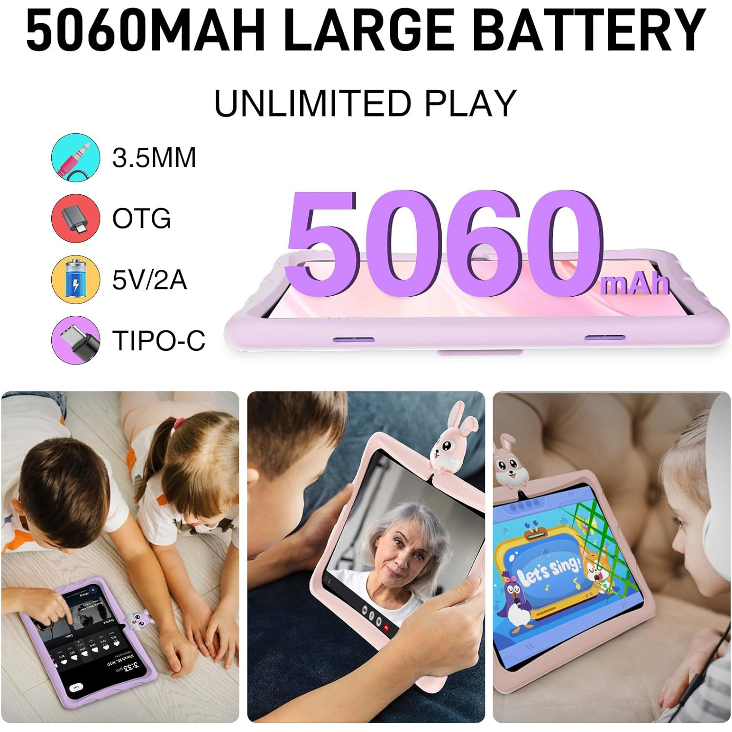 Планшет DOOGEE U9 Kids 3/64GB Pink