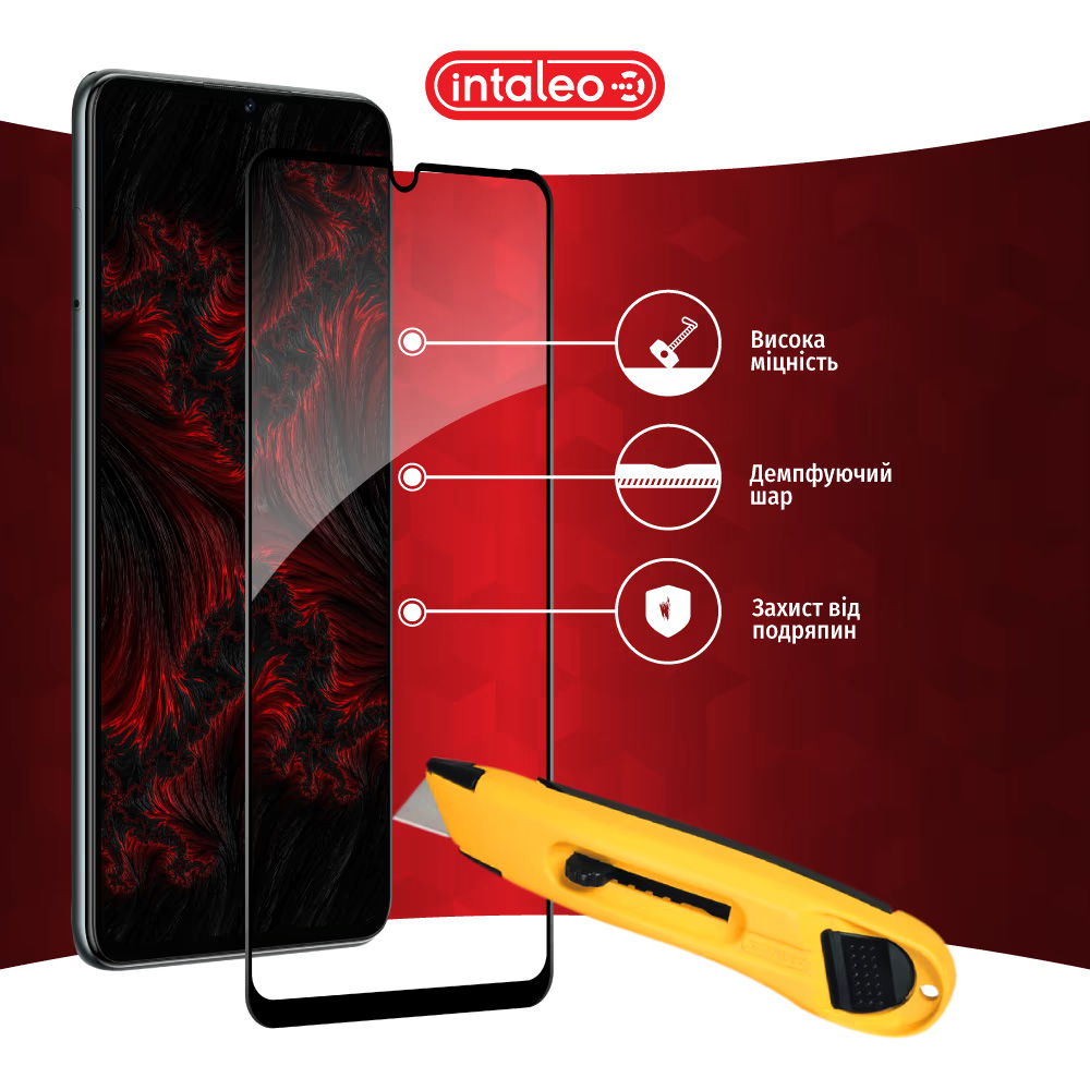 Защитное стекло INTALEO Full Glue для ZTE Blade A72S