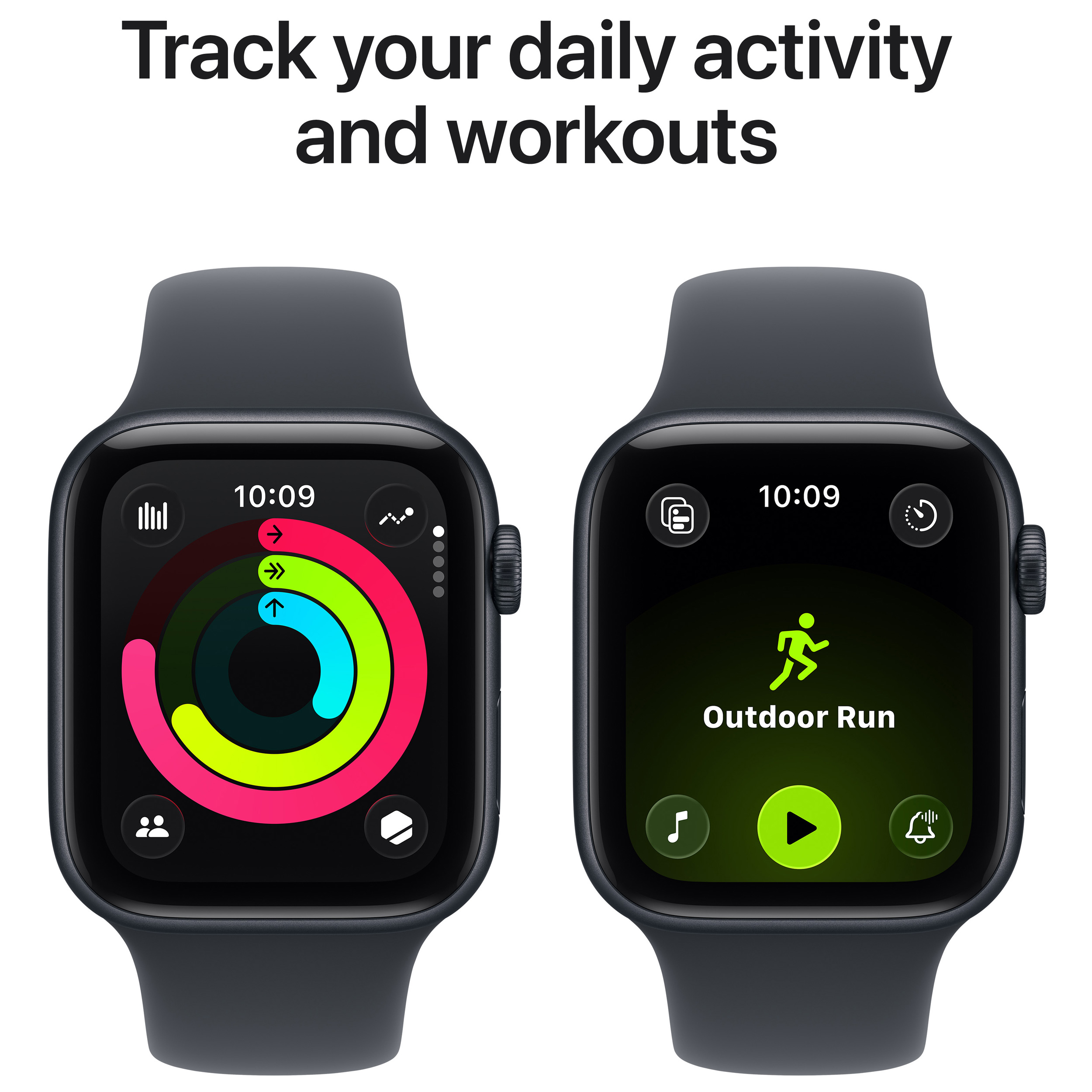 Смарт-годинник APPLE Watch SE 3 GPS + Cellular Midnight Aluminum Case with Midnight Sport Band M/L (MEPJ4RK/A)