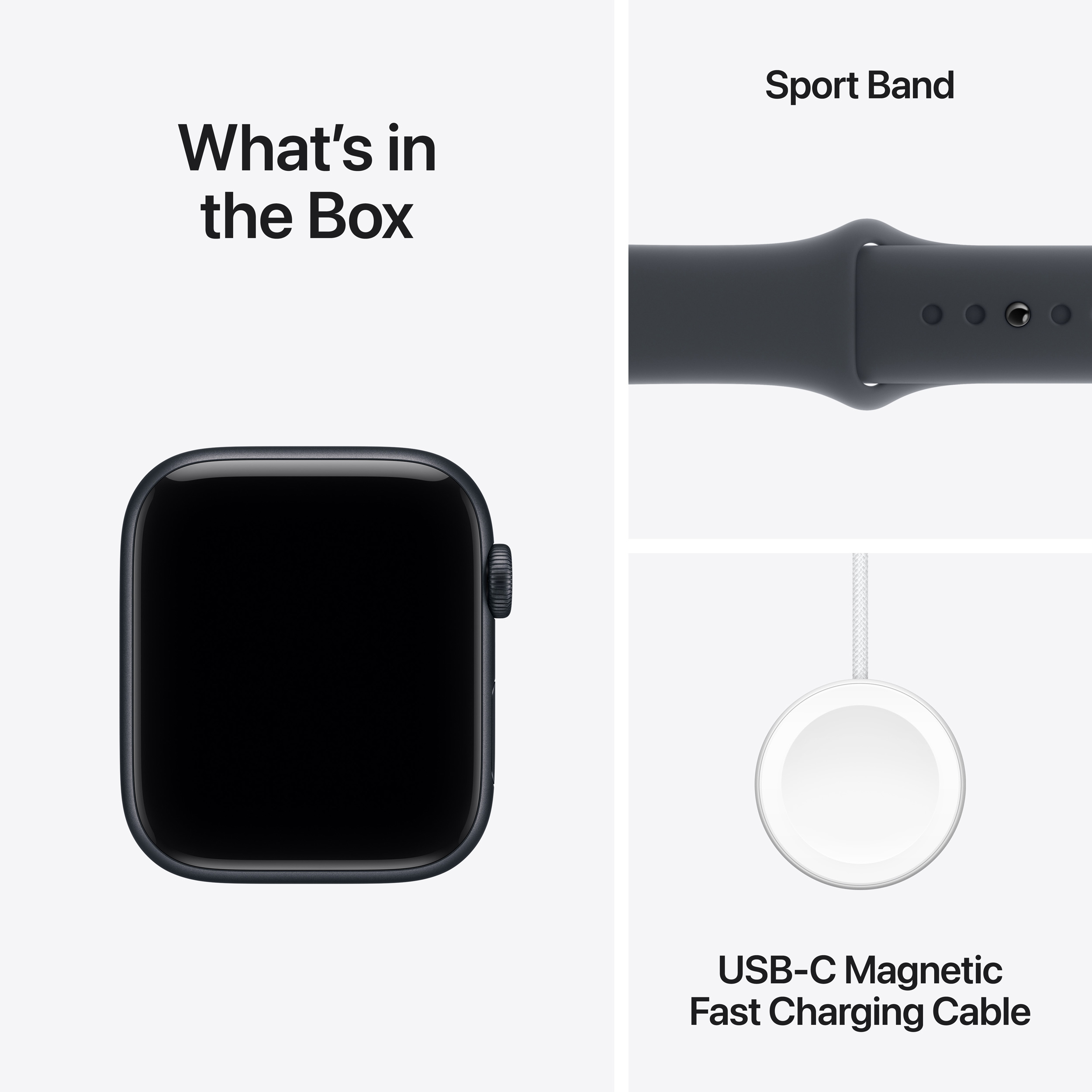 Смарт-годинник APPLE Watch SE 3 GPS + Cellular Midnight Aluminum Case with Midnight Sport Band M/L (MEPJ4RK/A)