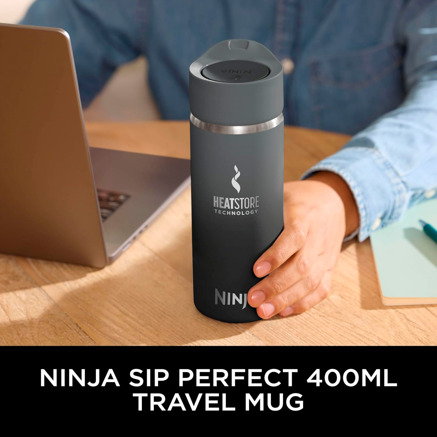 Термос NINJA Sip Perfect 0.4л Black (DW1603EUUKBK)