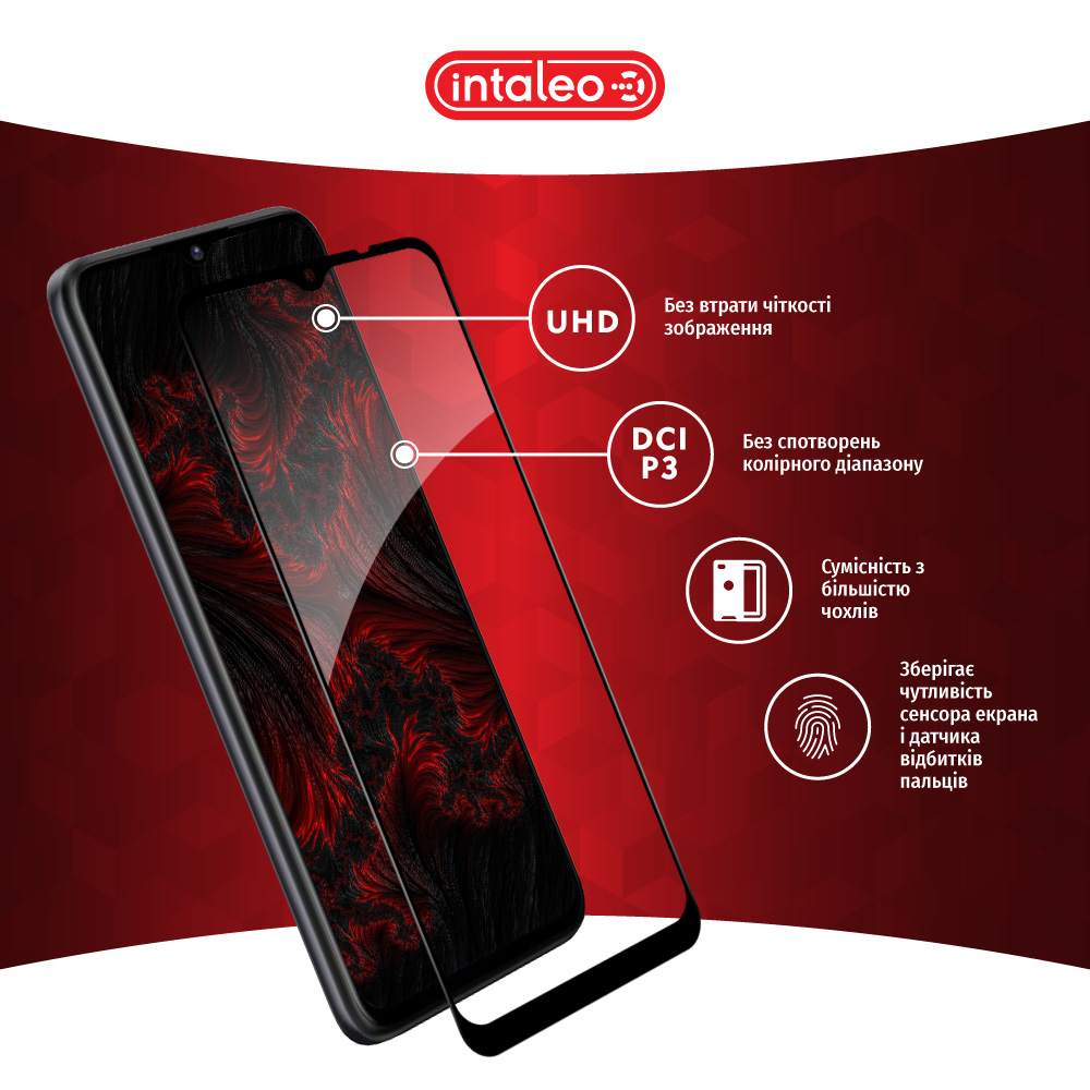 Защитное стекло INTALEO Full Glue для ZTE Blade A53