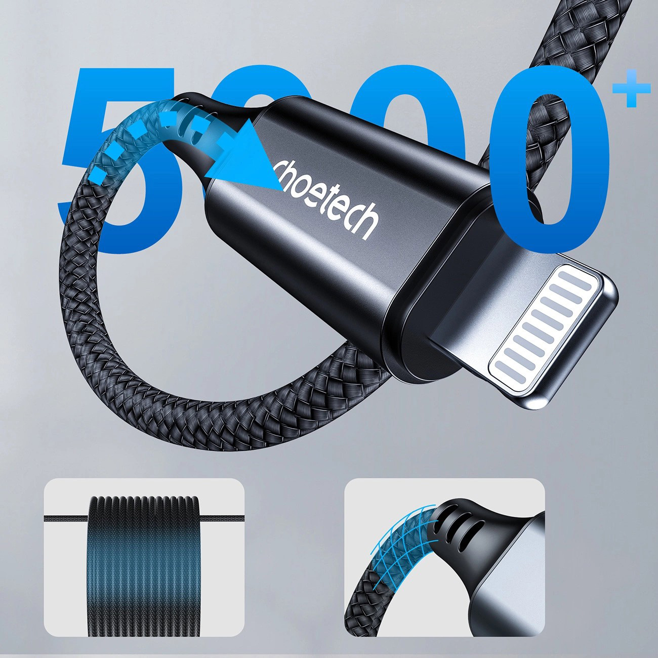 Кабель CHOETECH AUX009 Lightning - AUX 2м Black