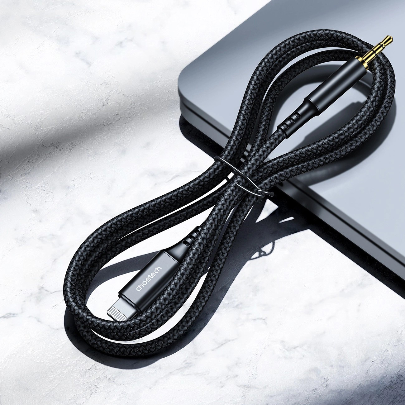 Кабель CHOETECH AUX009 Lightning - AUX 2м Black