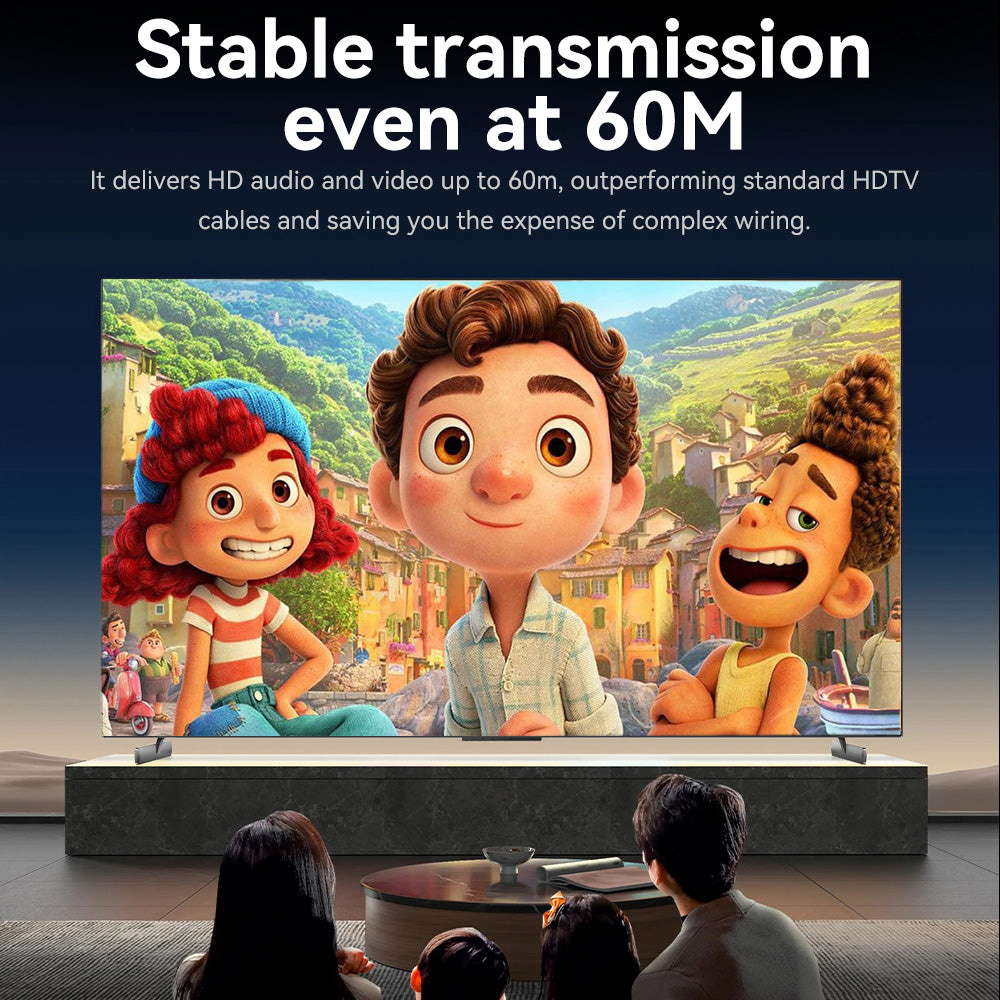 Удлинитель HDMI по витой паре VEGGIEG V-HE60 Gray